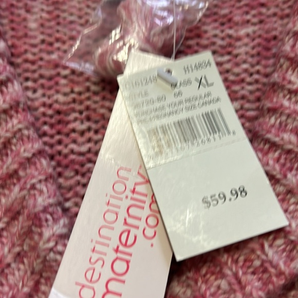 Pink Maternity Sweater in XL - Picture 3 of 3